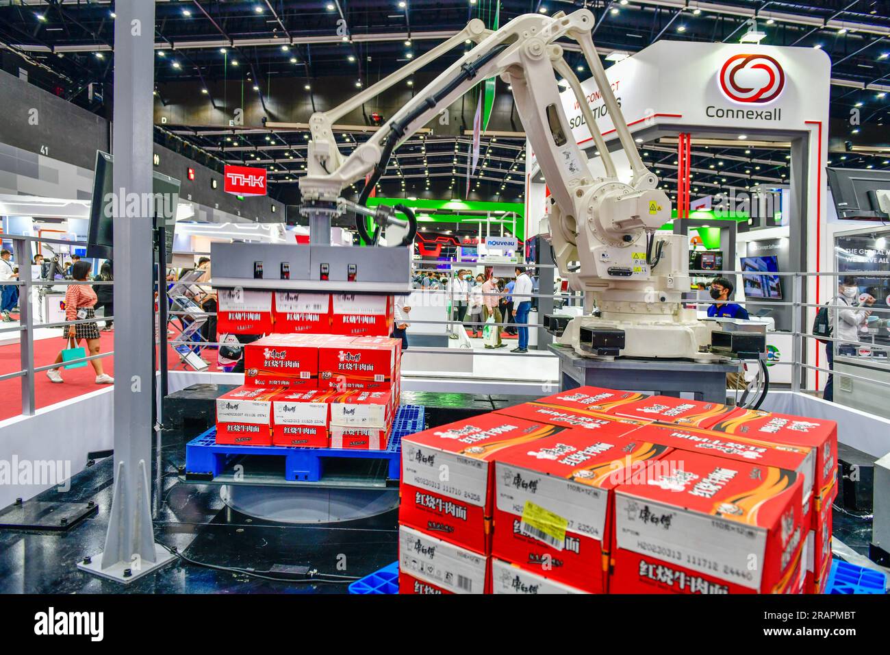 ฺBangkok - Juni 21,2023: Manufacturing Expo, führende Technologiemesse der ASEAN und Supporting Industries. Produktionsmesse im BITEC, Bangna Stockfoto