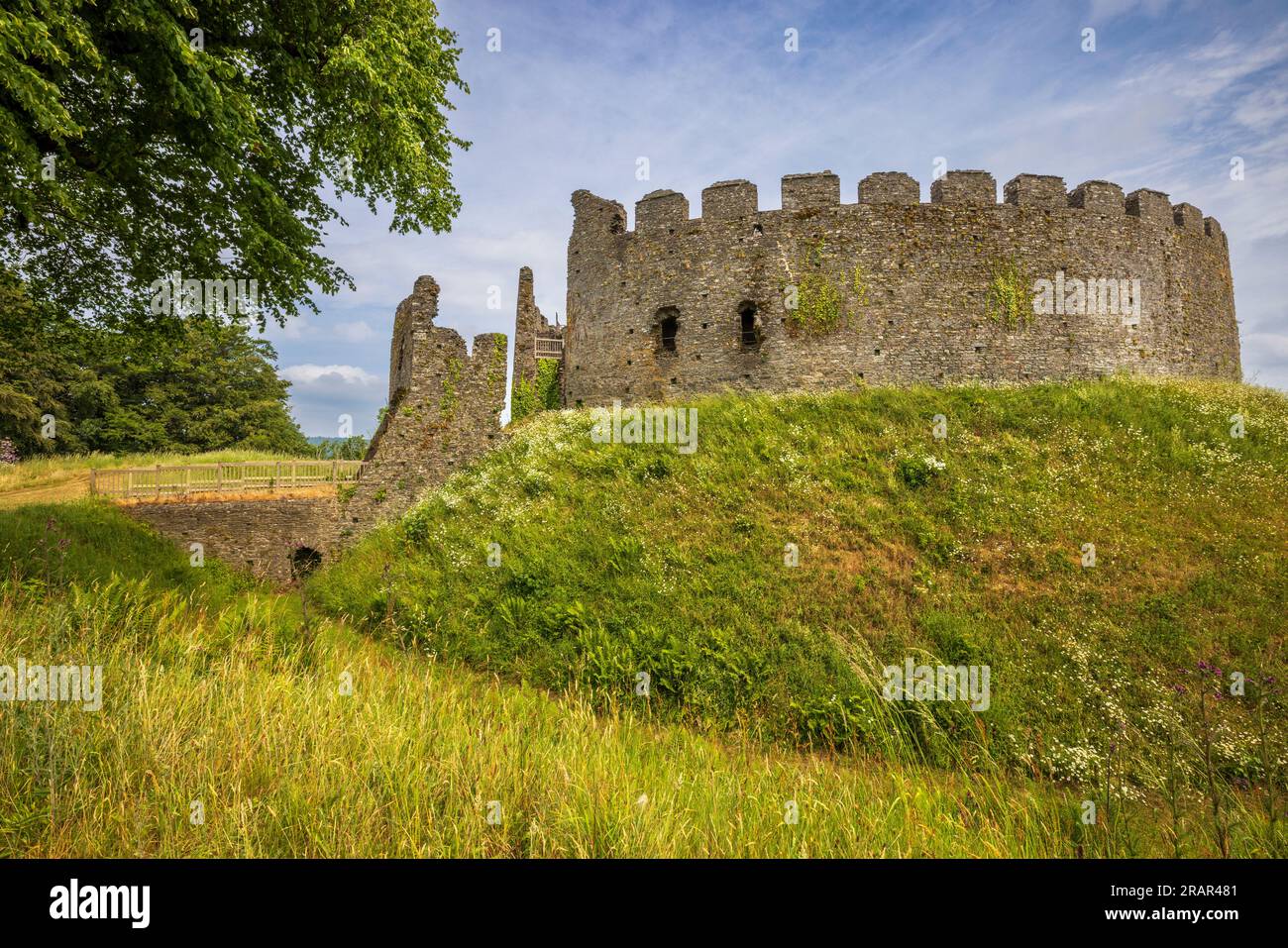 Restormel Castle in Lostwithiel, Cornwall Stockfoto