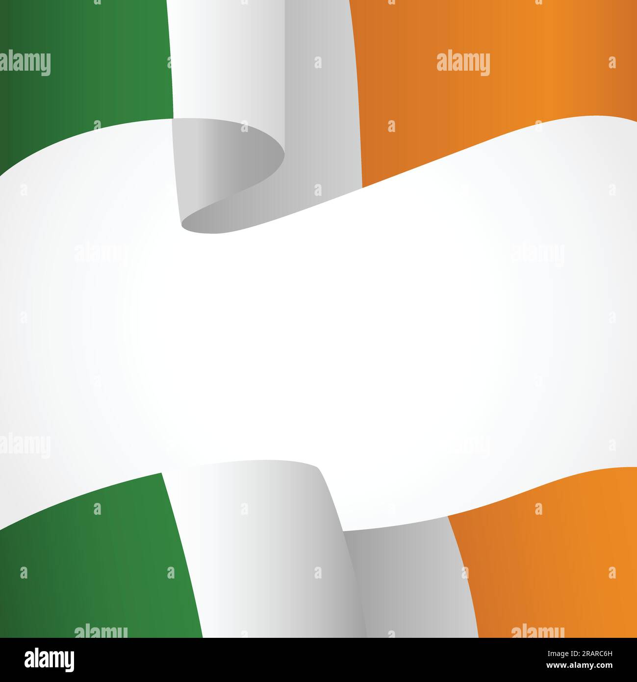 Dekoration der Ireland Insignia auf Weiß Stock Vektor