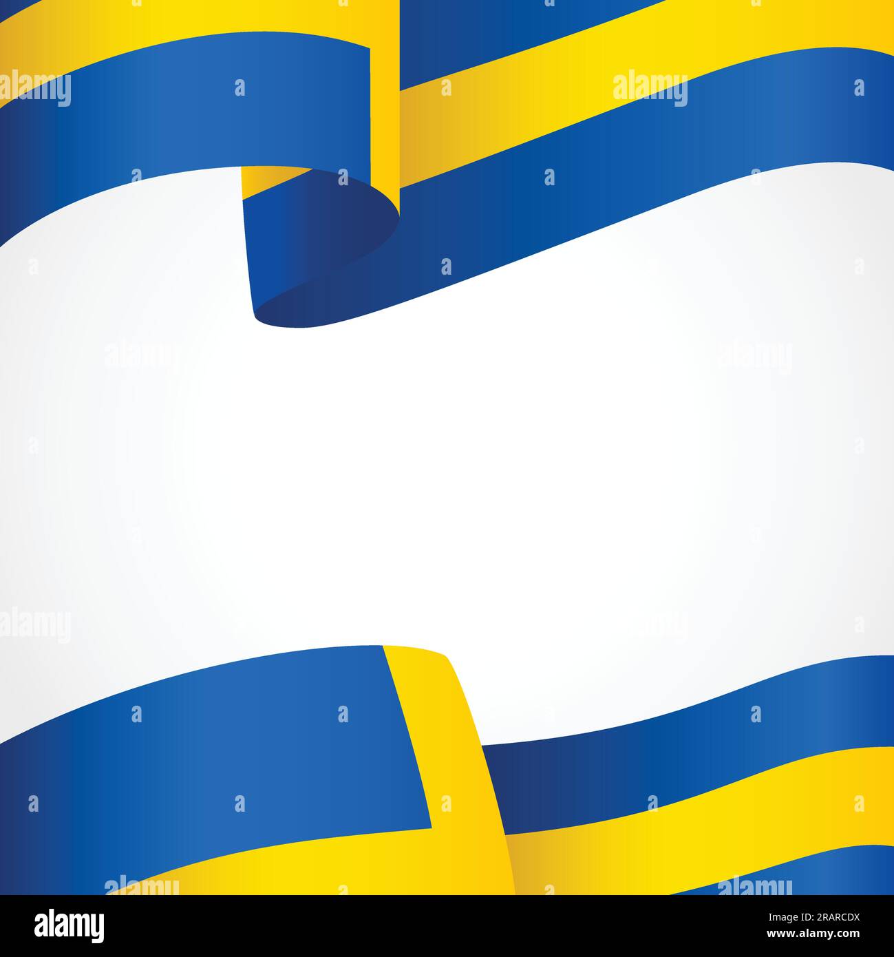 Dekoration der schwedischen Insignien auf Weiß Stock Vektor
