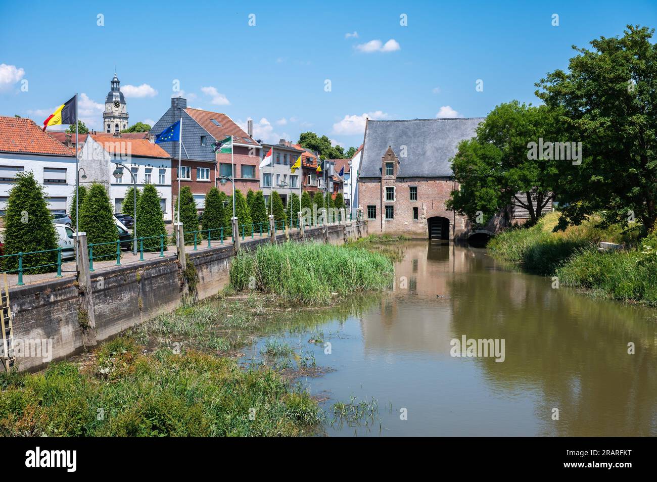 Ruppelmonde, Provinz Antwerpen, Belgien, 11. Juni 2023 Ufer des