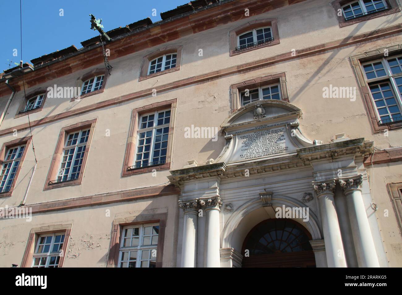 Alte Gebäude des Zivilkrankenhauses in straßburg im elsass (frankreich) Stockfoto