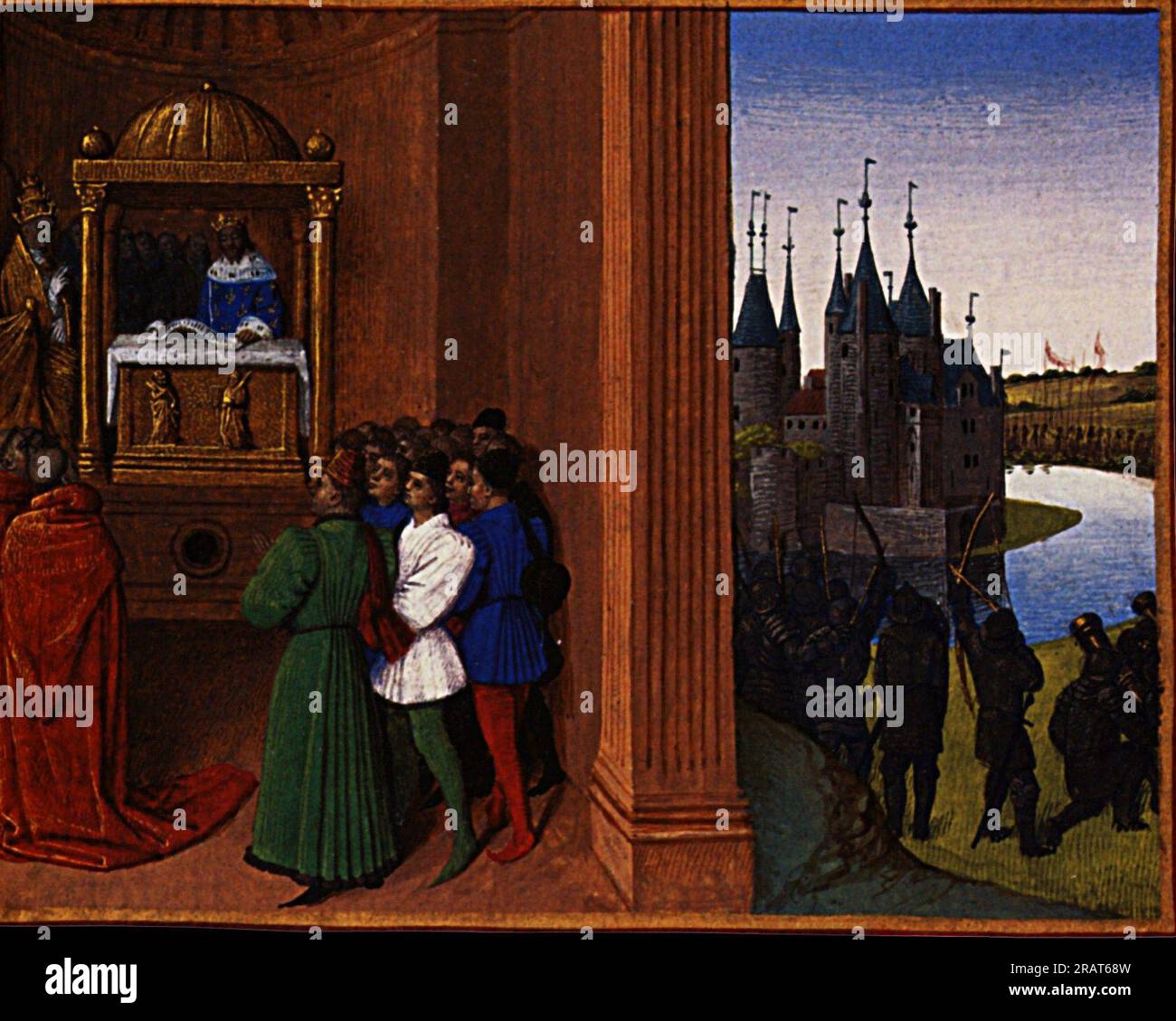 Robert the Fious Files an Antiphon 1460 von Jean Fouquet Stockfoto