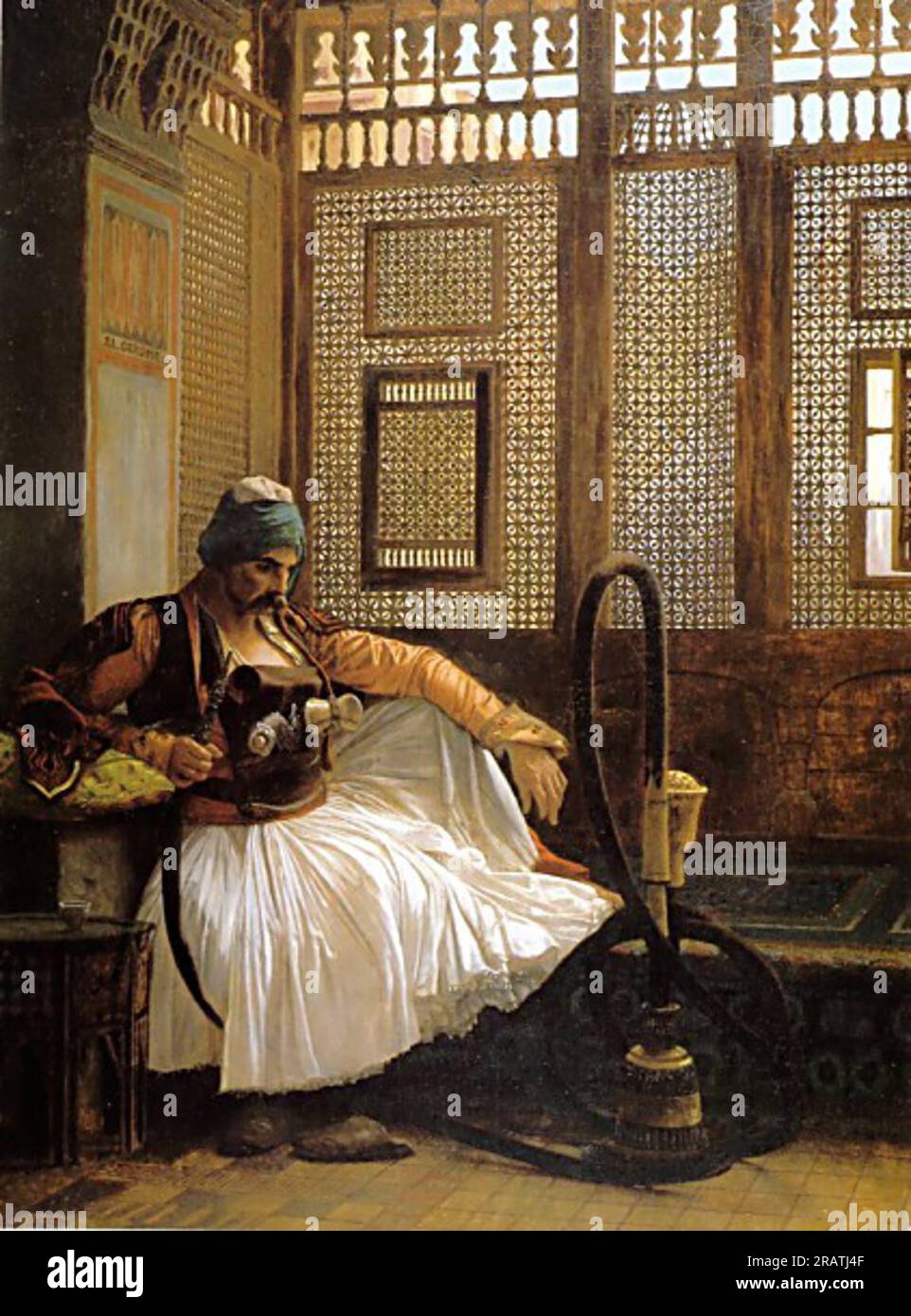 Arnautm Rauchen von Jean-Leon Gerome Stockfoto