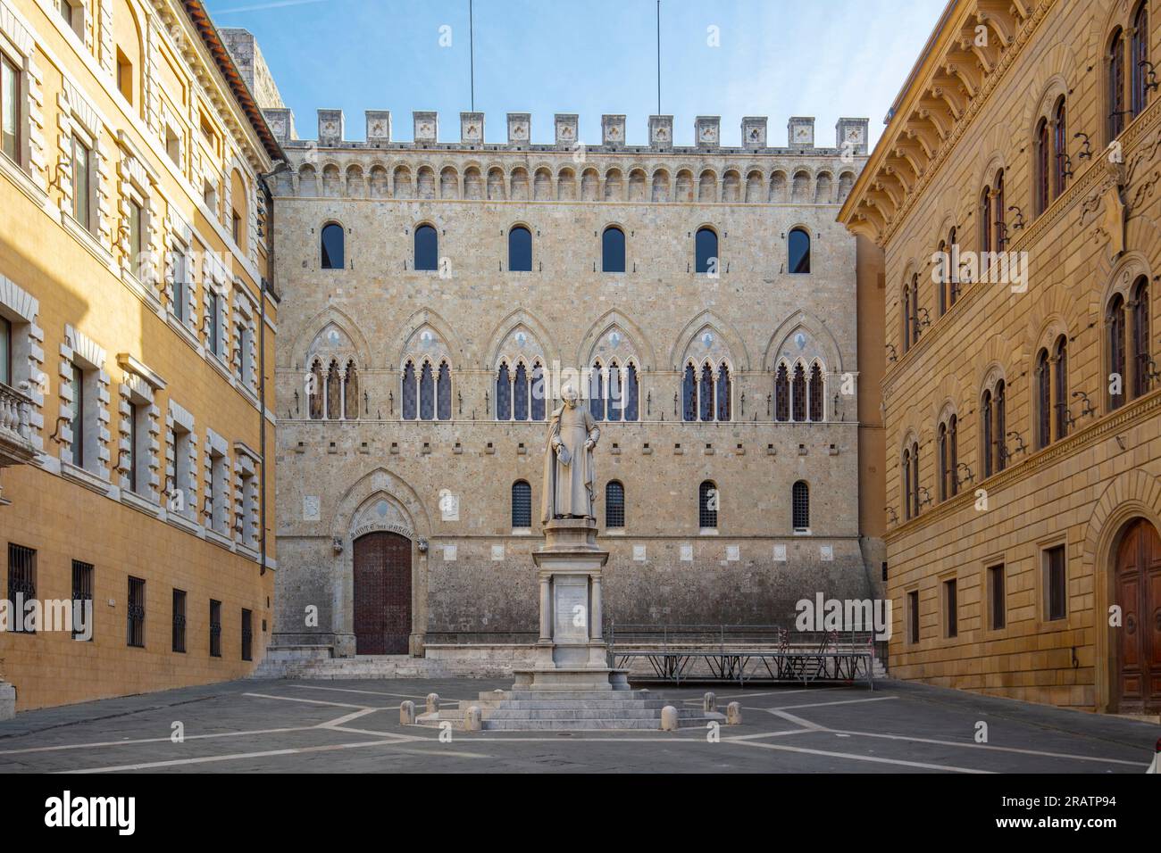 Piazza Stalimbeni, Siena, Toskana, Italien Stockfoto