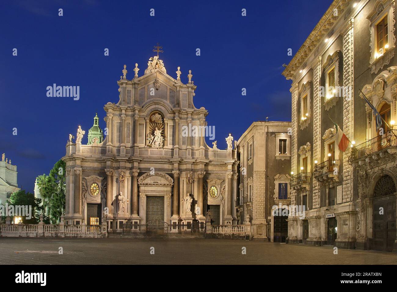 Piazza Duomo, Catania, Sizilien, Italien Stockfoto