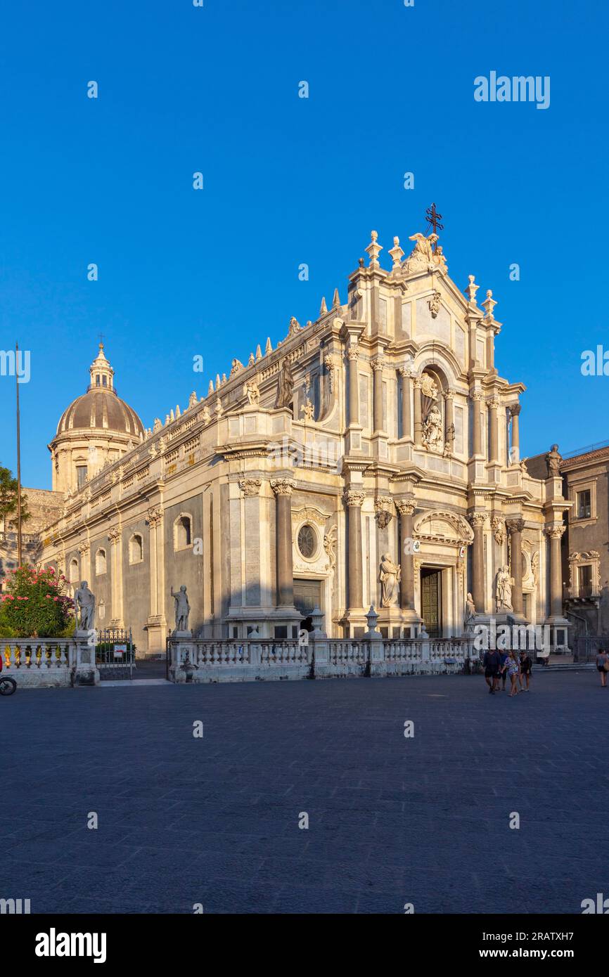 Piazza Duomo, Catania, Sizilien, Italien Stockfoto