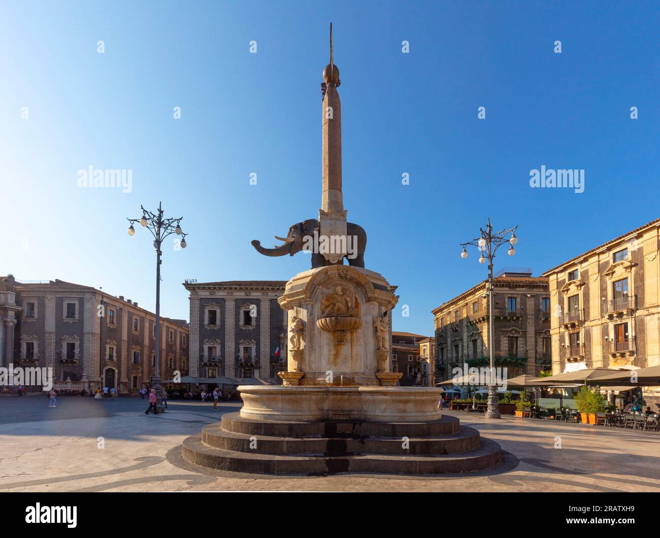 Piazza Duomo, Catania, Sizilien, Italien Stockfoto