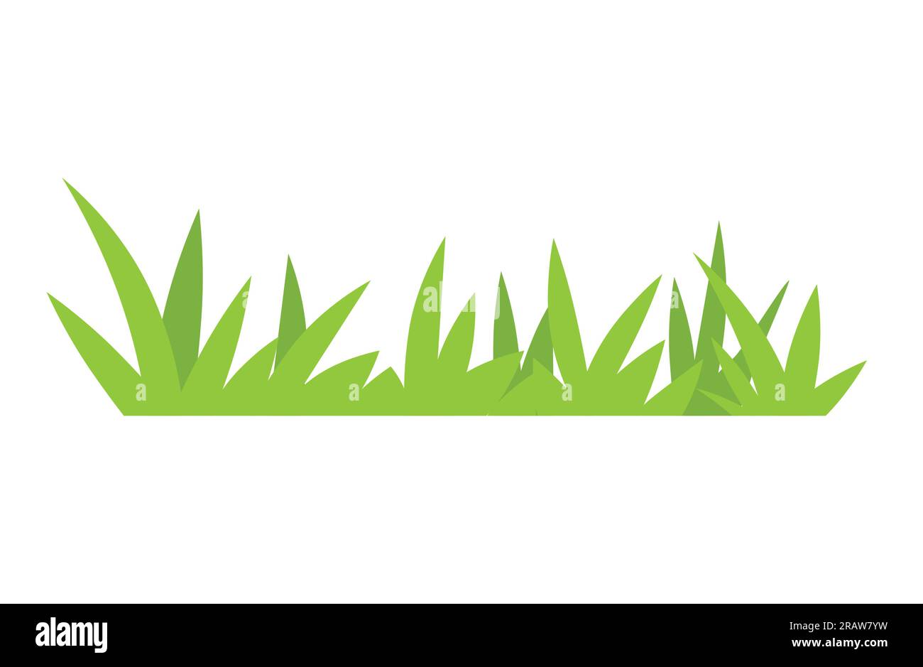 Grüne Grashalme – Vektordarstellung Stock Vektor