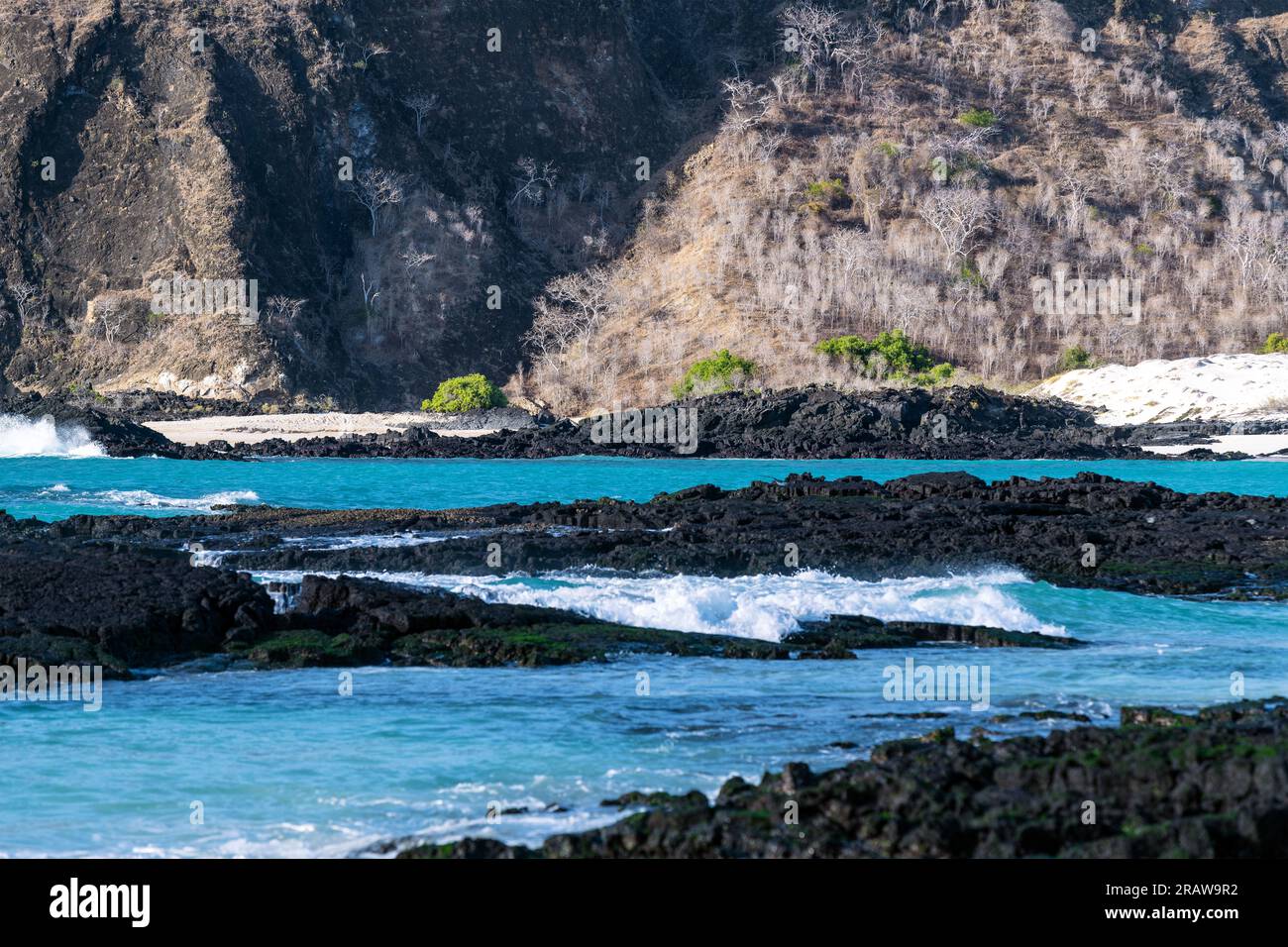 Hexenhügel Strand, San Cristobal Insel, Galapagos Nationalpark, Ecuador. Stockfoto