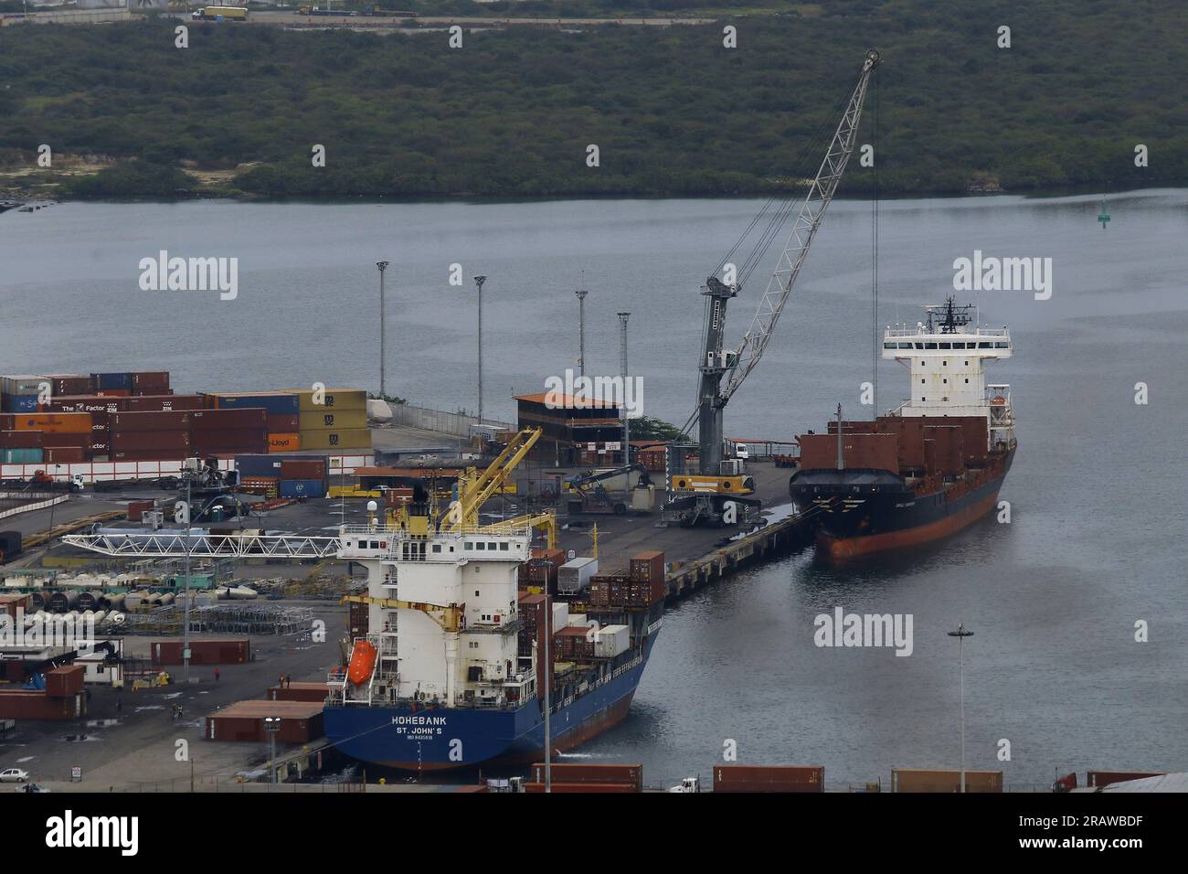 24. Juni 2023: 05. Juli 2023. Allgemeiner Blick auf den Hafen von Puerto Cabello im Staat Carabobo. Venezuela. Foto: Juan Carlos Hernandez (Kreditbild: © Juan Carlos Hernandez/ZUMA Press Wire) NUR REDAKTIONELLE VERWENDUNG! Nicht für den kommerziellen GEBRAUCH! Stockfoto