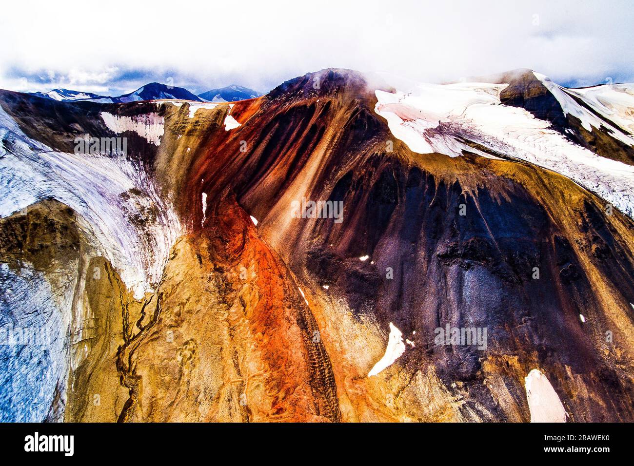 Luftaufnahme der Spectrum Range, BC, Kanada Stockfoto