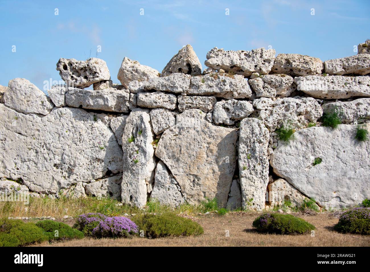 Ggantija Tempel - Gozo - Malta Stockfoto