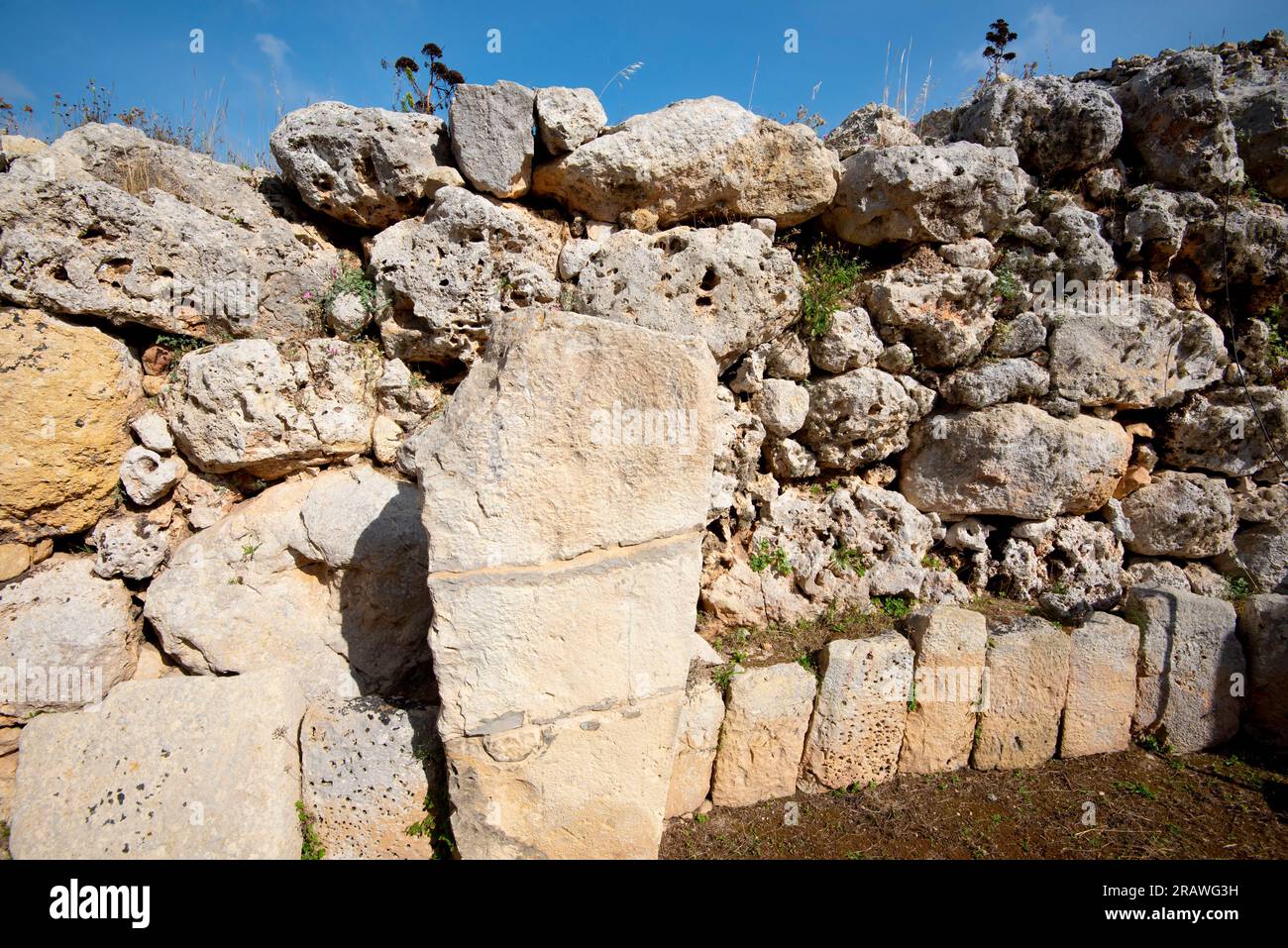 Ggantija Tempel - Gozo - Malta Stockfoto