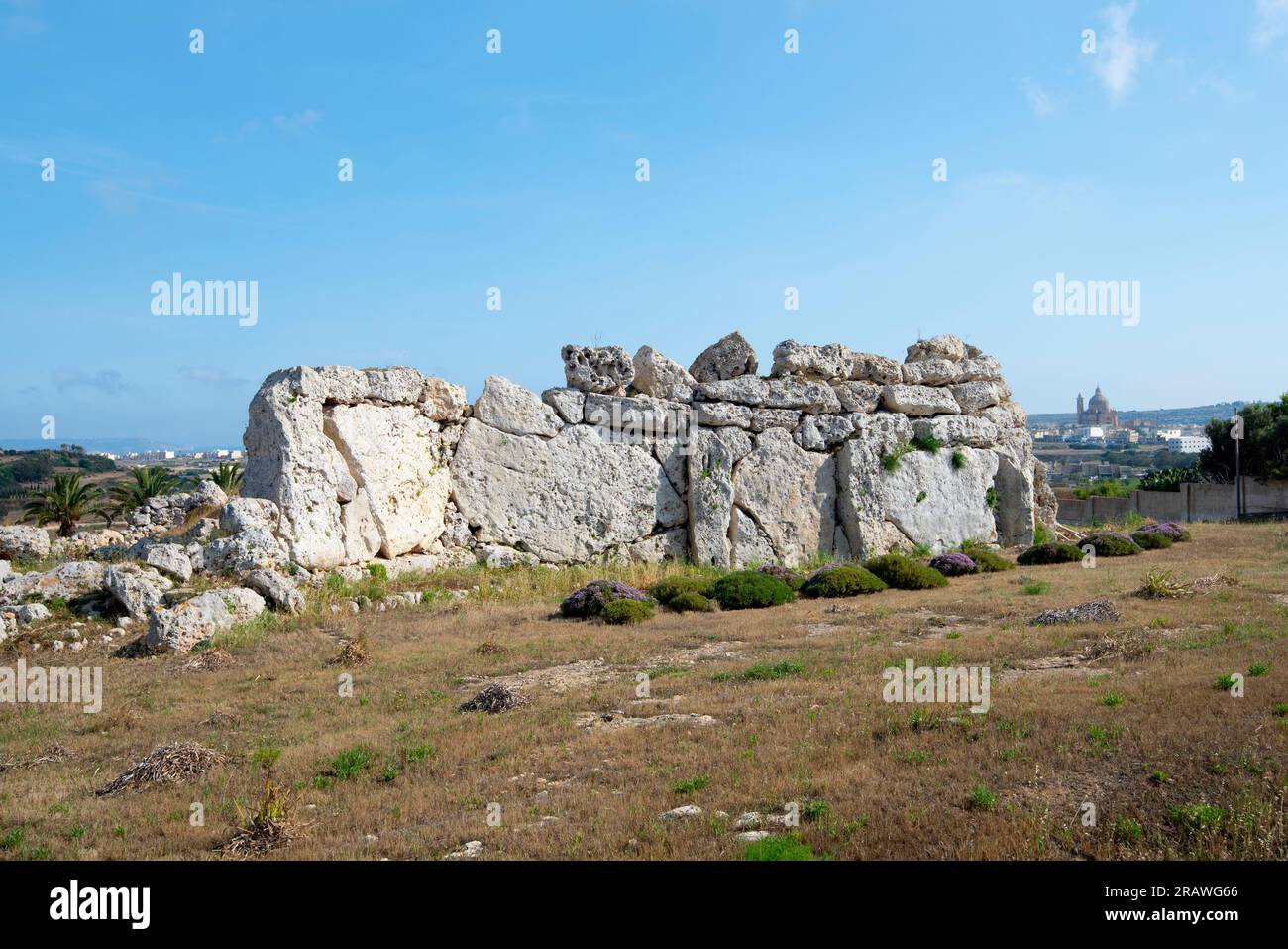 Ggantija Tempel - Gozo - Malta Stockfoto