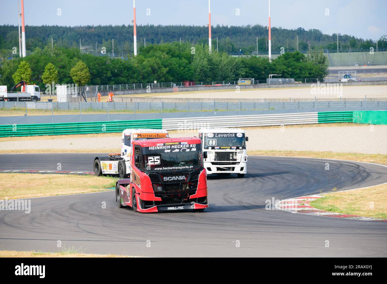 Dutch Truck Racing auf der Strecke des DEKRA Lausitzrings, Rennwochenende 2023 Lausitzring, Klettwitz am 17.06.2023 Stockfoto