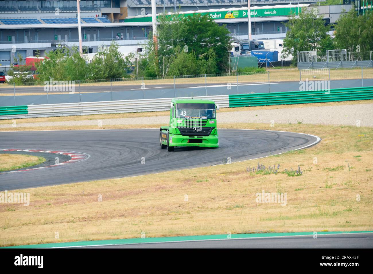 Dutch Truck Racing auf der Strecke des DEKRA Lausitzrings, Rennwochenende 2023 Lausitzring, Klettwitz am 17.06.2023 Stockfoto