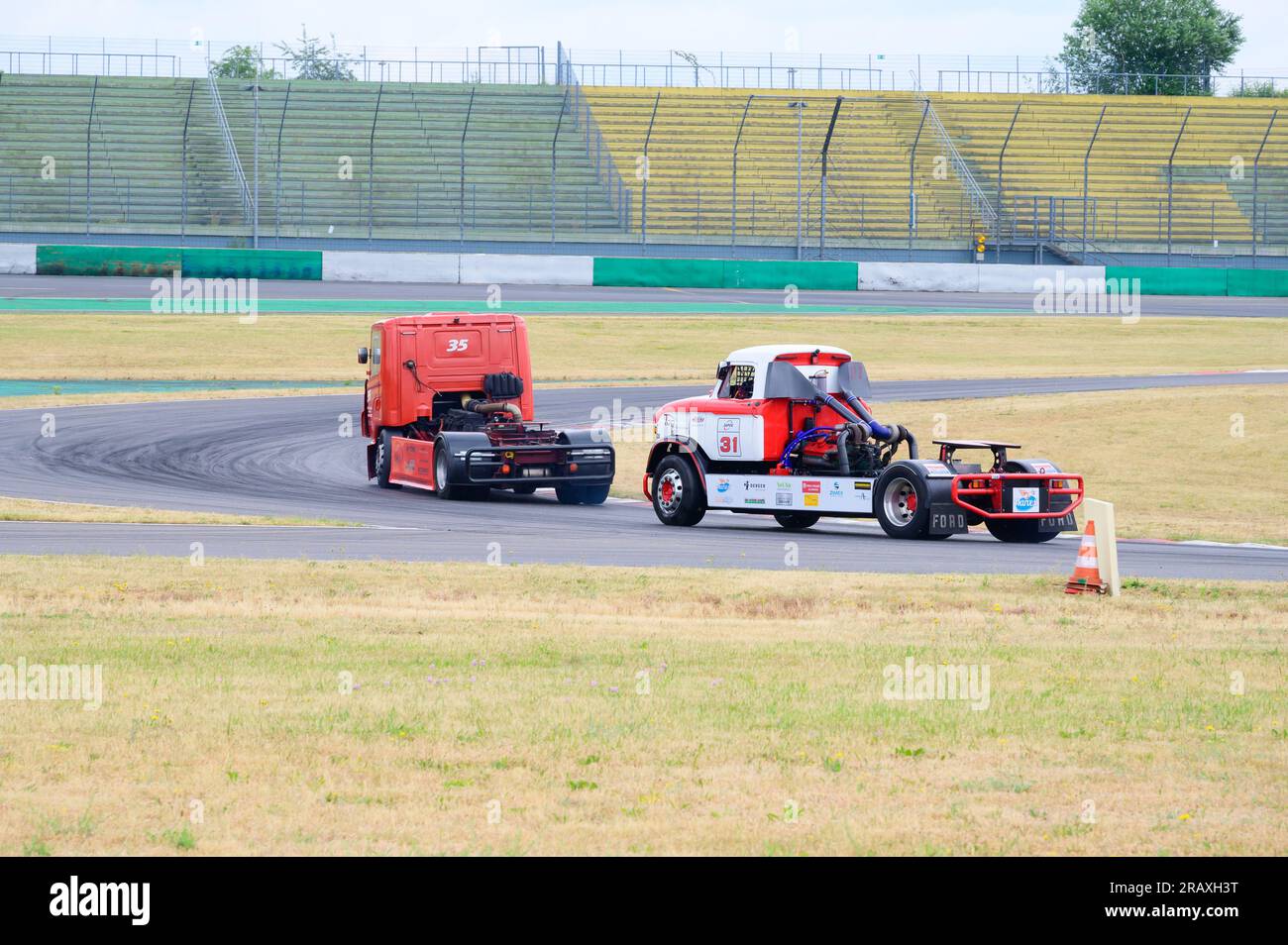 Dutch Truck Racing auf der Strecke des DEKRA Lausitzrings, Rennwochenende 2023 Lausitzring, Klettwitz am 17.06.2023 Stockfoto