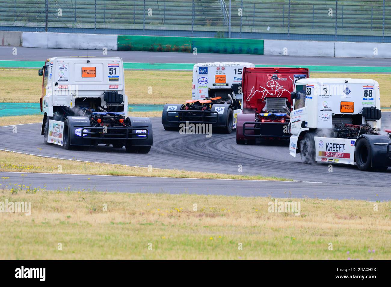 Dutch Truck Racing auf der Strecke des DEKRA Lausitzrings, Rennwochenende 2023 Lausitzring, Klettwitz am 17.06.2023 Stockfoto