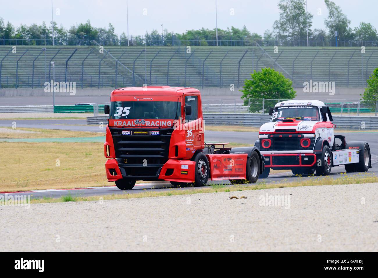 Dutch Truck Racing auf der Strecke des DEKRA Lausitzrings, Rennwochenende 2023 Lausitzring, Klettwitz am 17.06.2023 Stockfoto