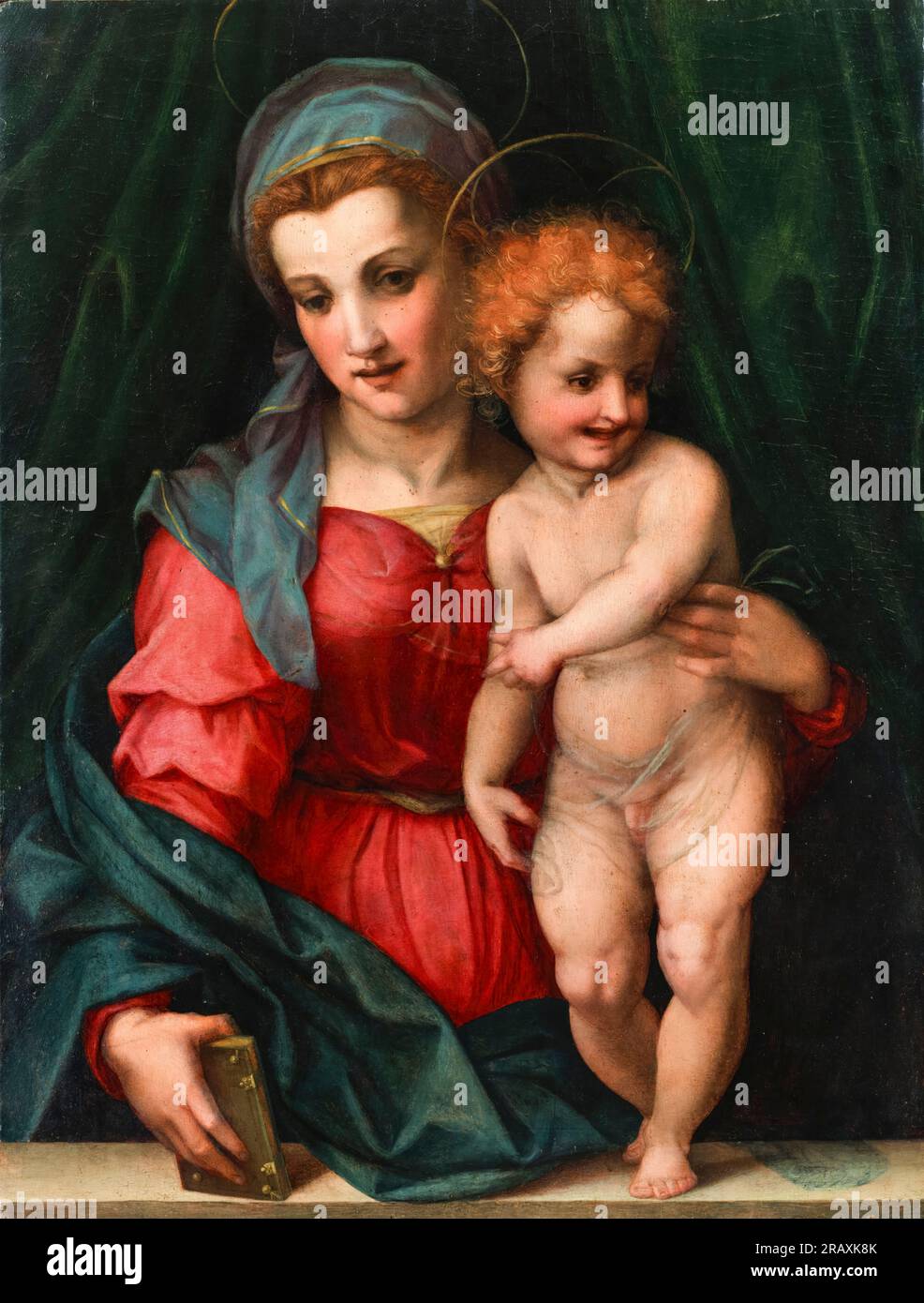 Andrea del Sarto, Madonna und Kind, gemalt in Öl auf Holz, ca. 1516 Stockfoto