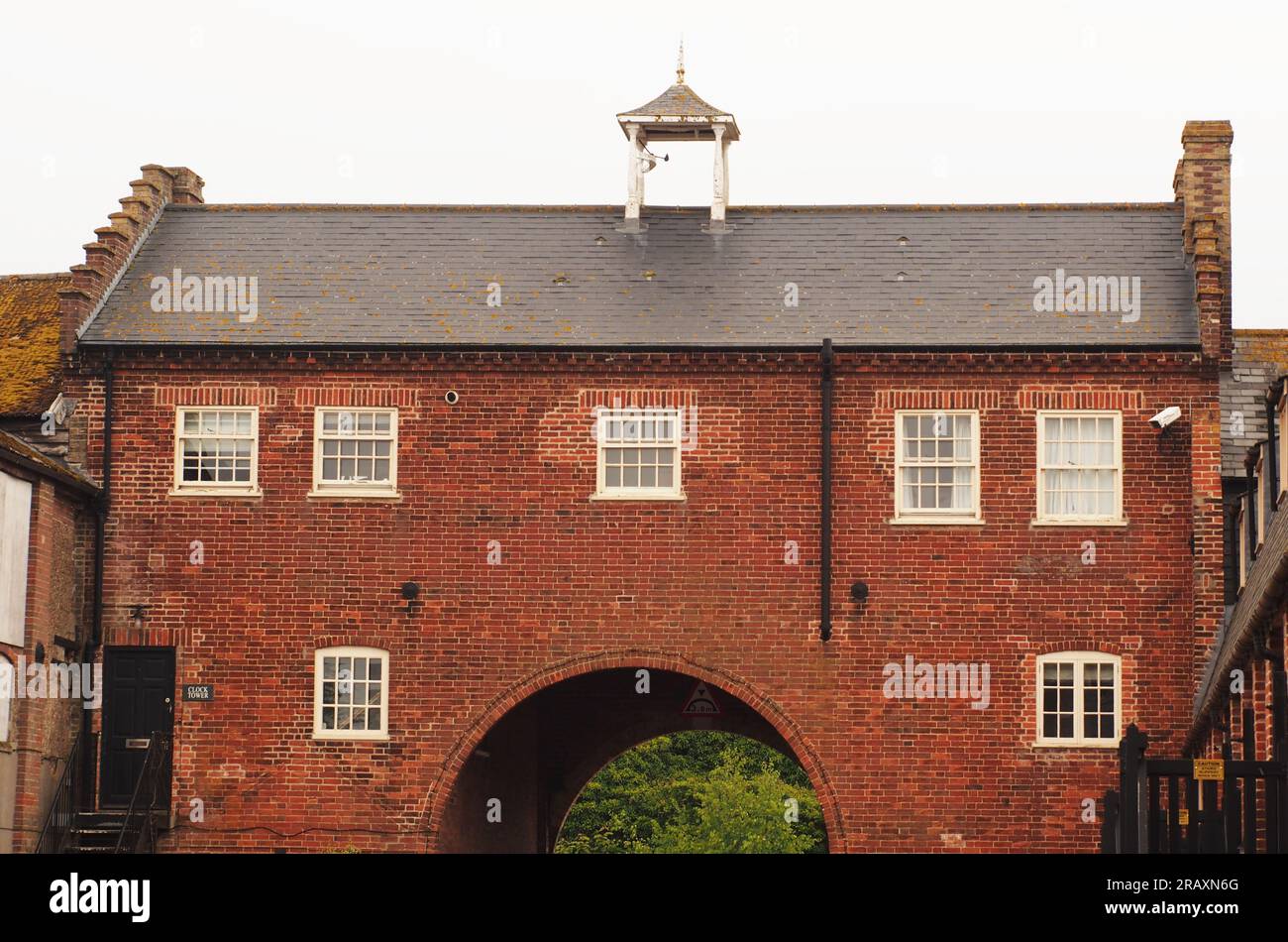 Gebäude bei den Maltings in Snape, Suffolk. Großbritannien mit Architektur und erhaltenen Gebäuden Stockfoto