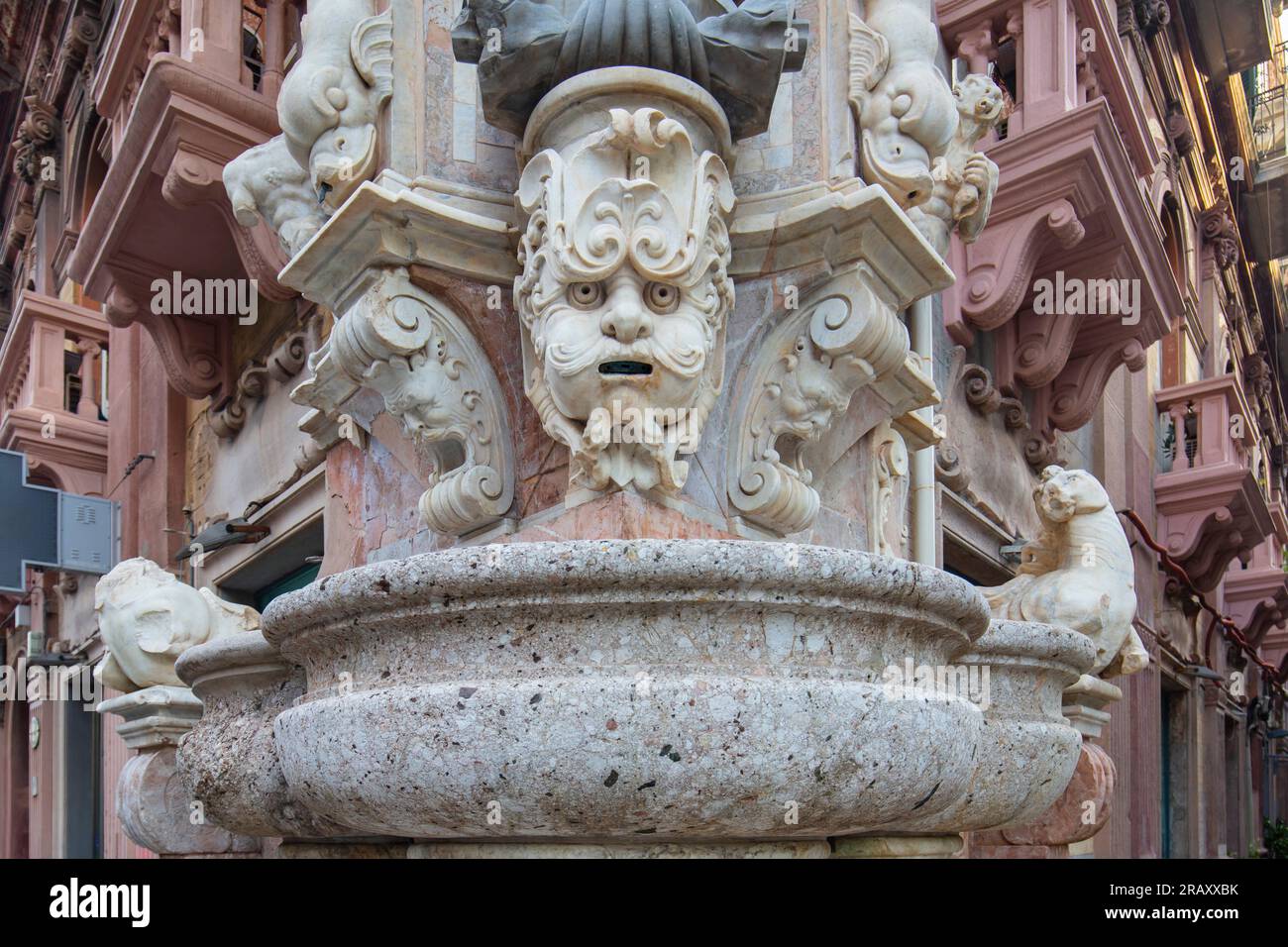 Die vier Brunnen, Messina, Sizilien, Italien Stockfoto