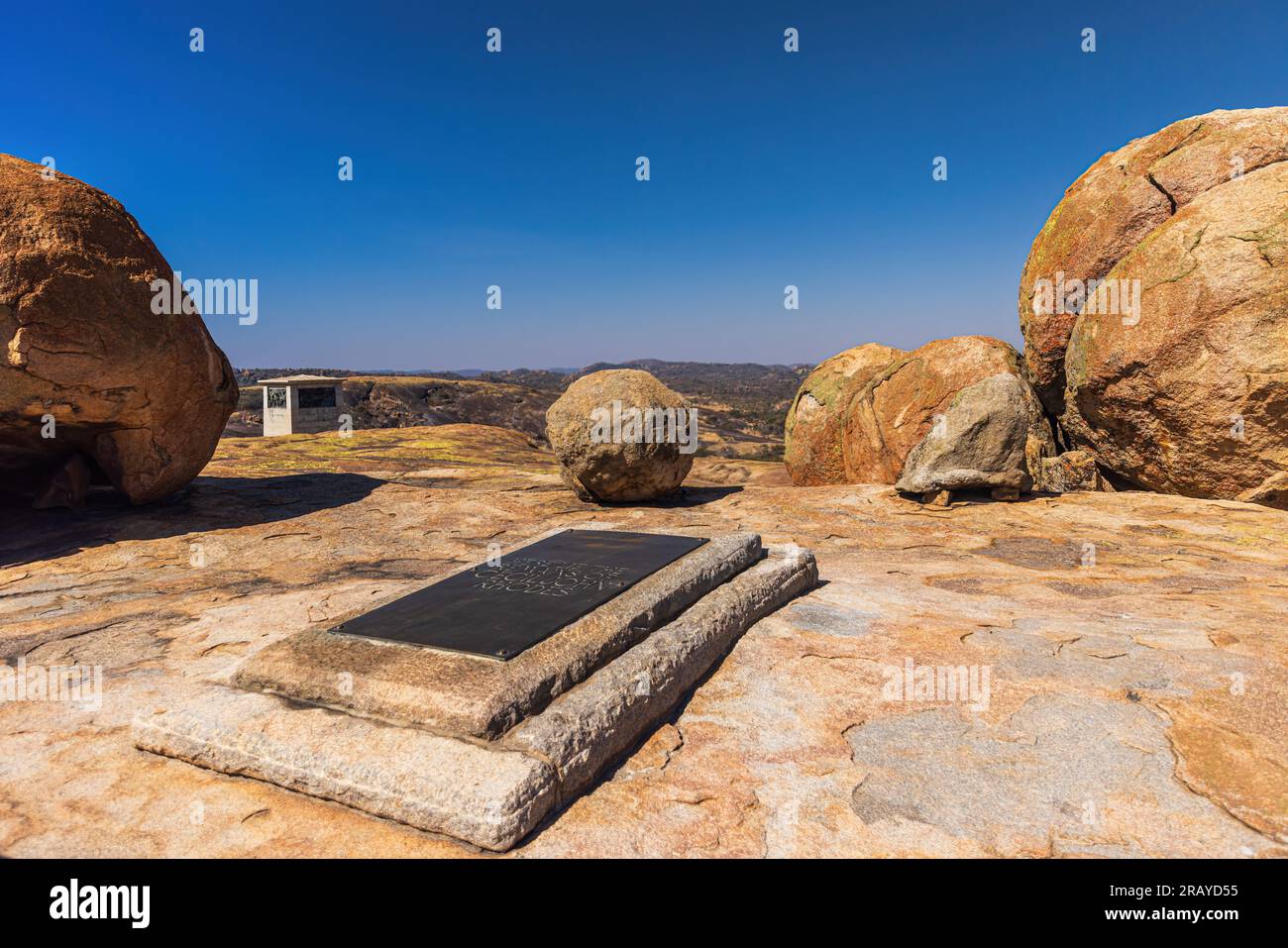 Cecil Rhodos Grab, Matobo Nationalpark, Simbabwe Stockfoto