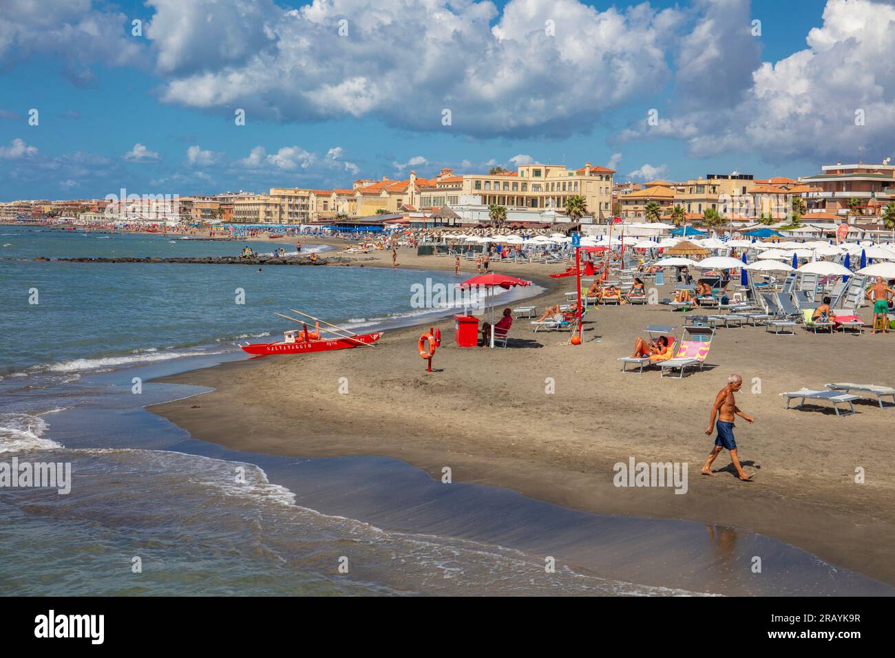 Lido di Ostia, Roma, Latium, Italien. Stockfoto