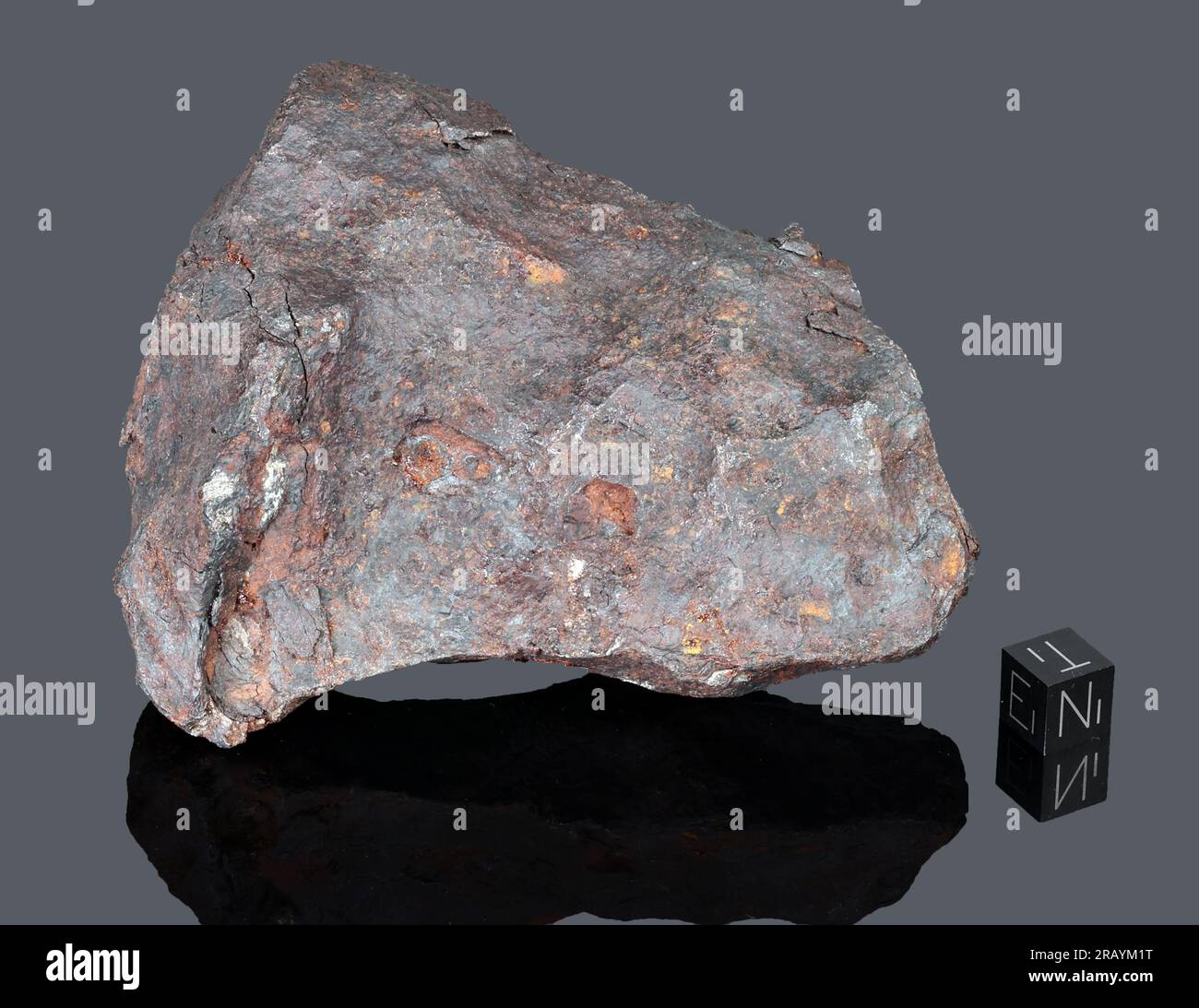 ODESSA - gegründet 1922, Ector County, Texas, USA. Eisenoxidrite IAB. Zurückgewonnene Gesamtmasse 1,6 Tonnen. Stockfoto