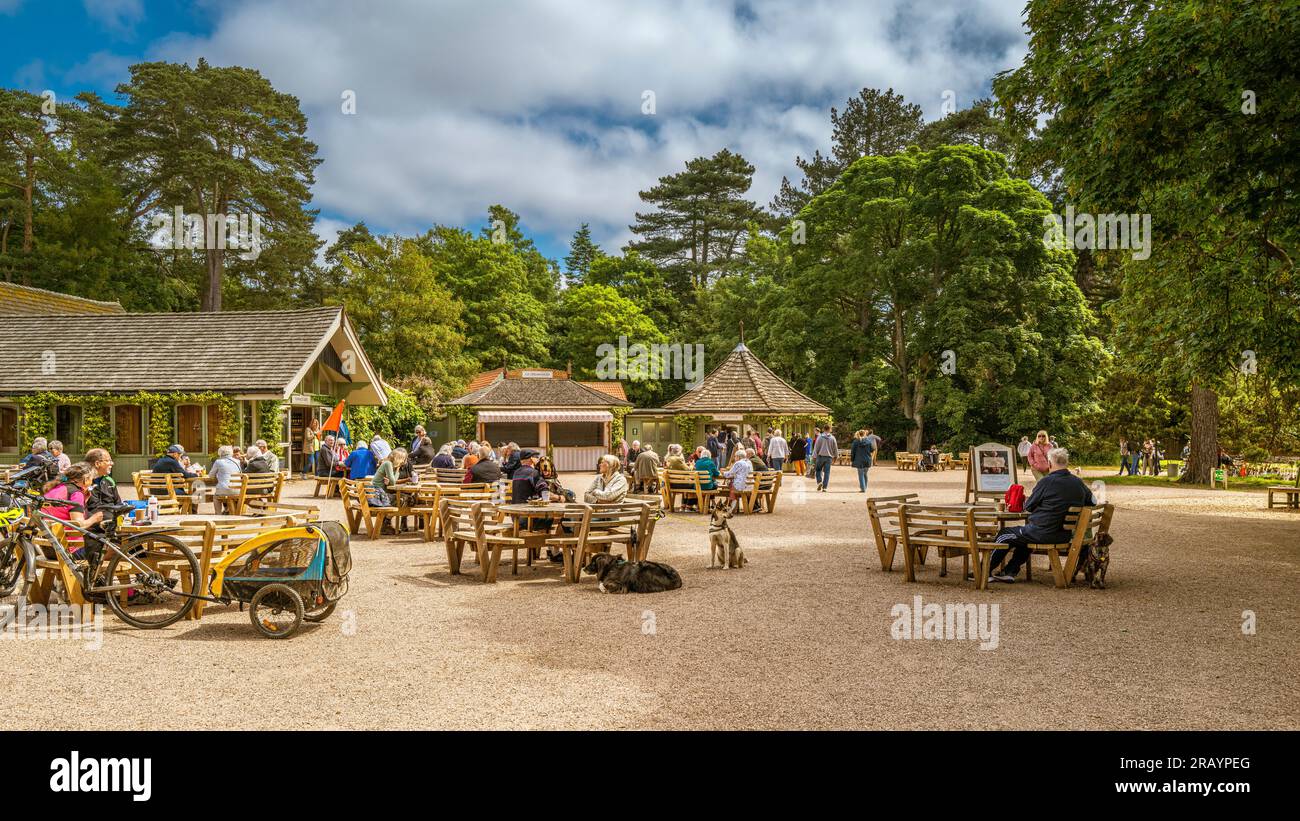 Das Café im Freien in Sandringham. Stockfoto