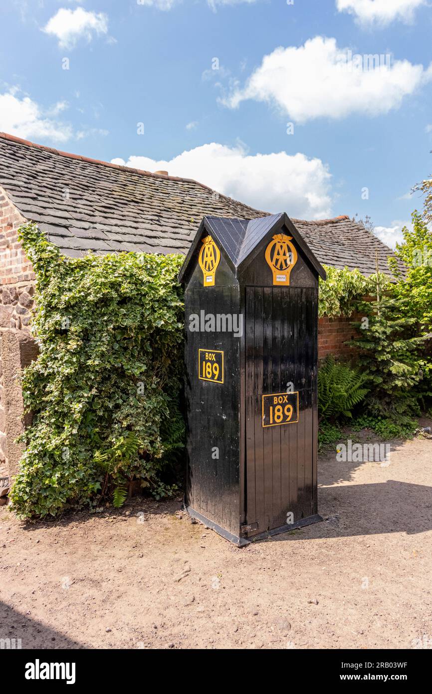 Alte AA-Call-Box Stockfoto