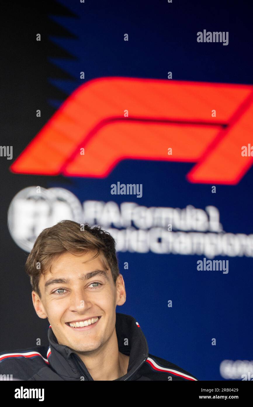 FORMEL 1 ARAMCO GRAND PRIX 2023 – George Russel (Großbritannien) – Mercedes-AMG PETRONAS F1 Team Stockfoto