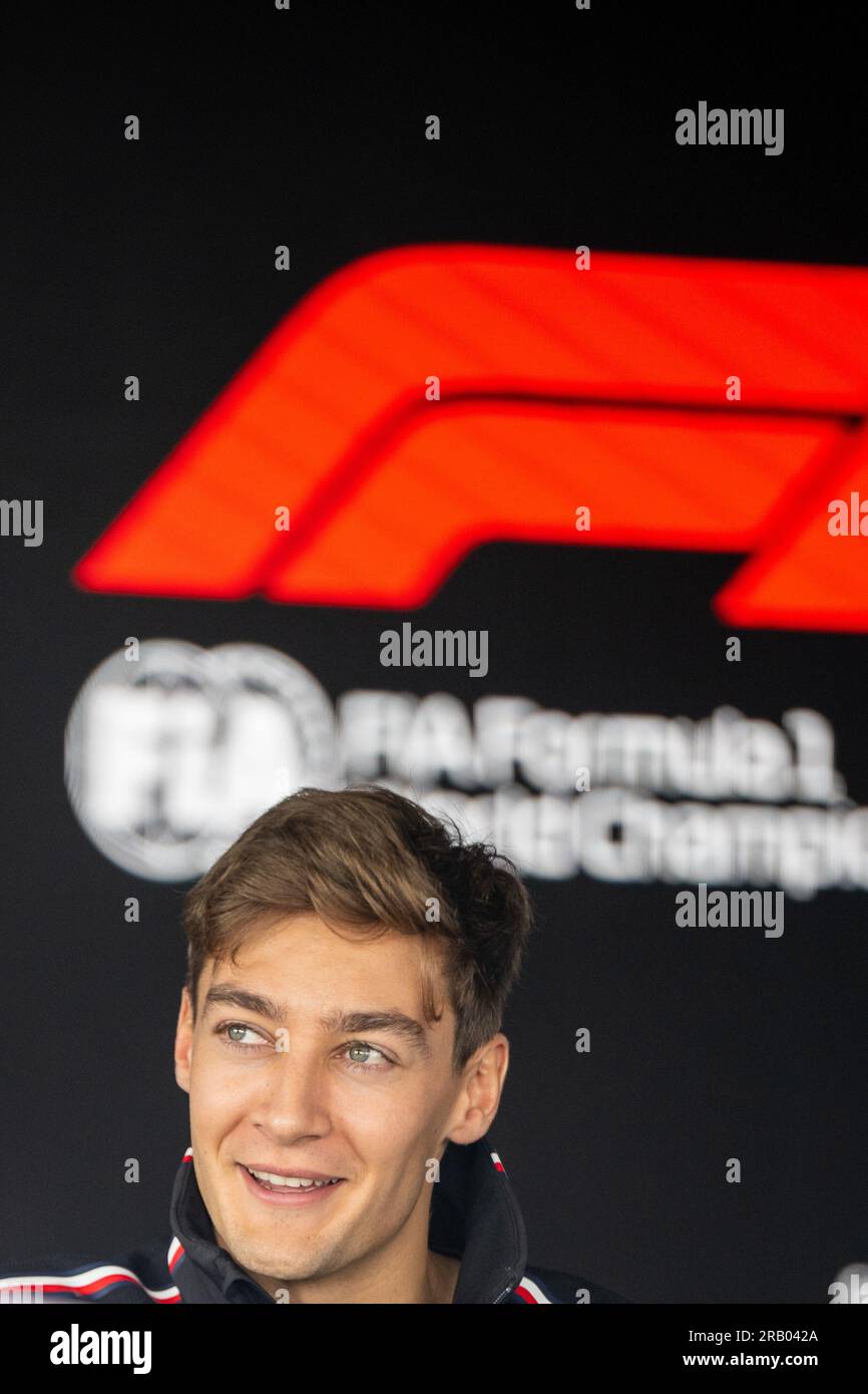 FORMEL 1 ARAMCO GRAND PRIX 2023 – George Russel (Großbritannien) – Mercedes-AMG PETRONAS F1 Team Stockfoto