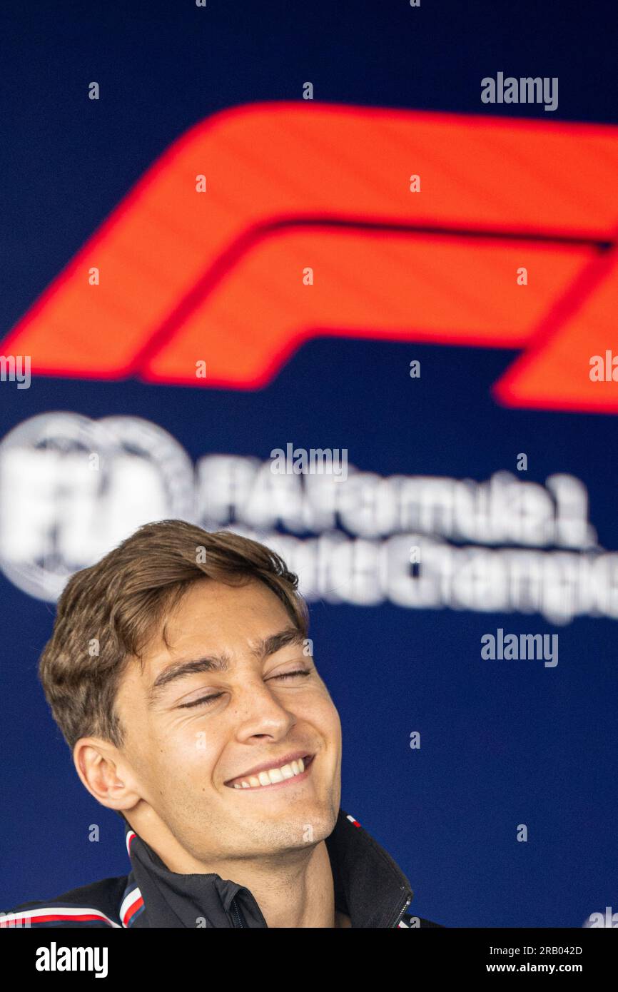 FORMEL 1 ARAMCO GRAND PRIX 2023 – George Russel (Großbritannien) – Mercedes-AMG PETRONAS F1 Team Stockfoto