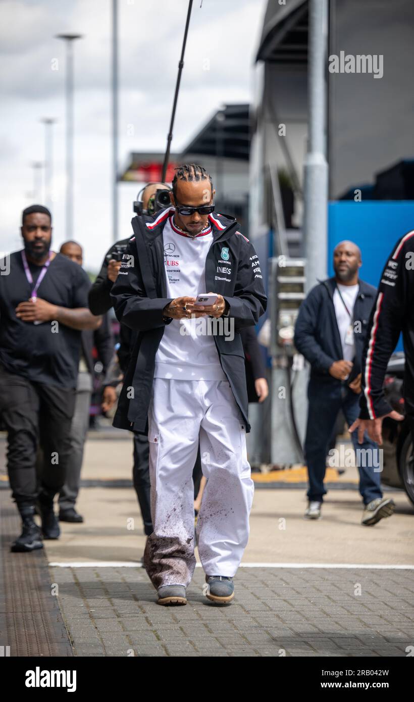 FORMEL 1 ARAMCO BRITISCHER GRAND PRIX 2023 - LEWIS HAMILTON F1 SILVERSTONE Stockfoto