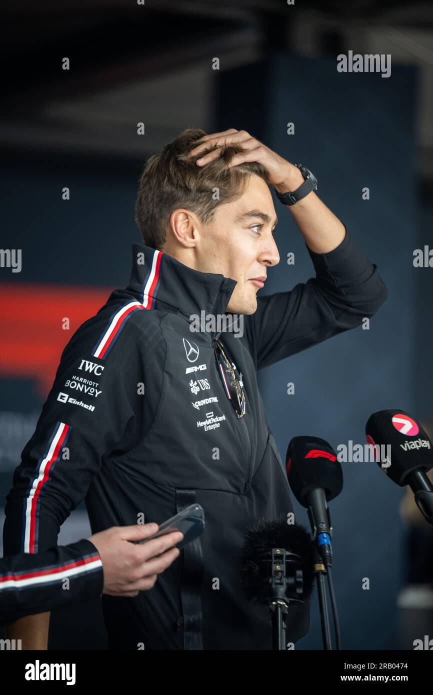 FORMEL 1 ARAMCO GRAND PRIX 2023 – George Russel (Großbritannien) – Mercedes-AMG PETRONAS F1 Team Stockfoto