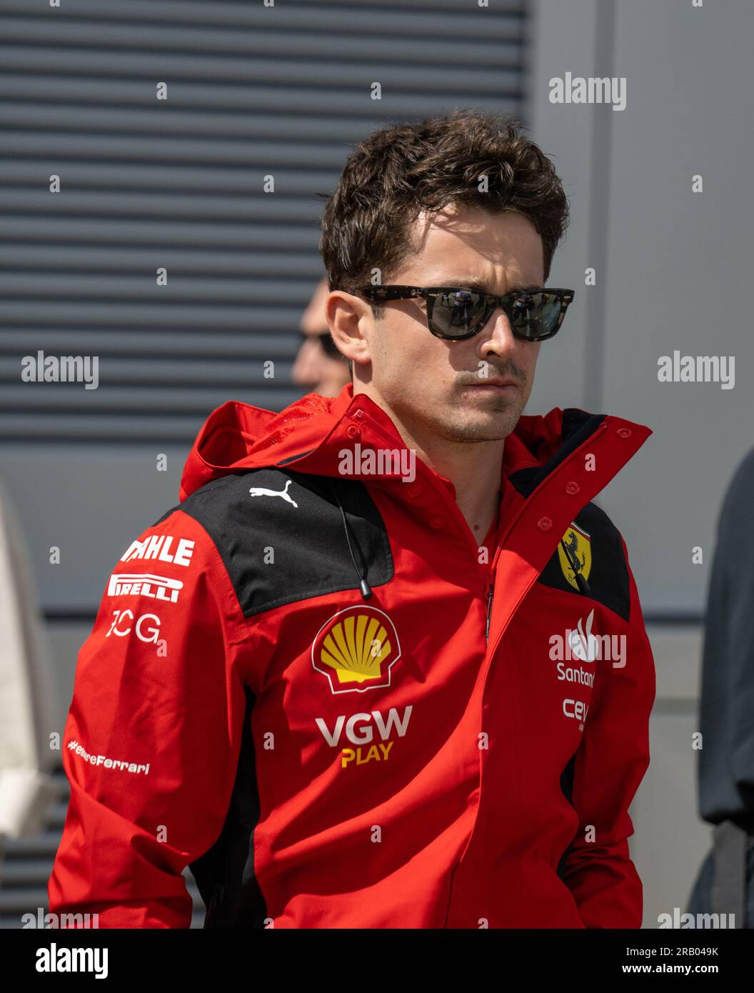 Silverstone, UK - Freitag, 7. Juli 2023 - FORMEL 1 ARAMCO BRITISH GRAND PRIX 2023 , Charles Leclerc (Monaco) - Scuderia Ferrari - Formel 1 Stockfoto