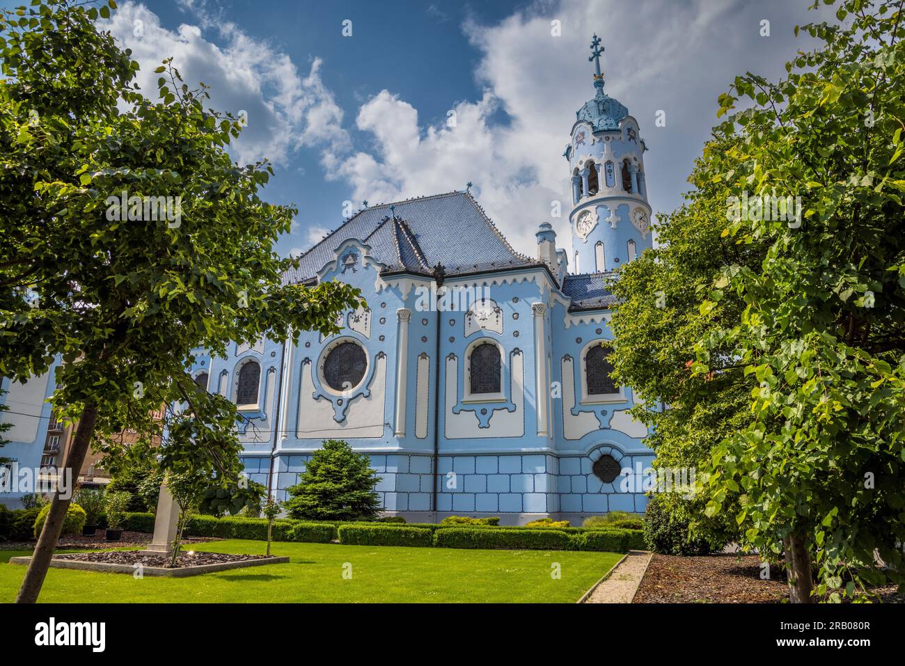 Die Blaue Kirche St. Elizabeth in Bratislava, Slowakei Stockfoto
