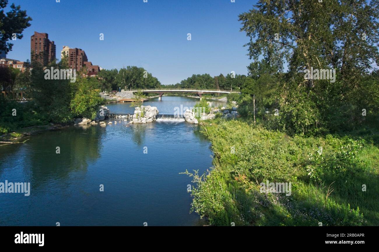Prince's Island Park Calgary Alberta Stockfoto