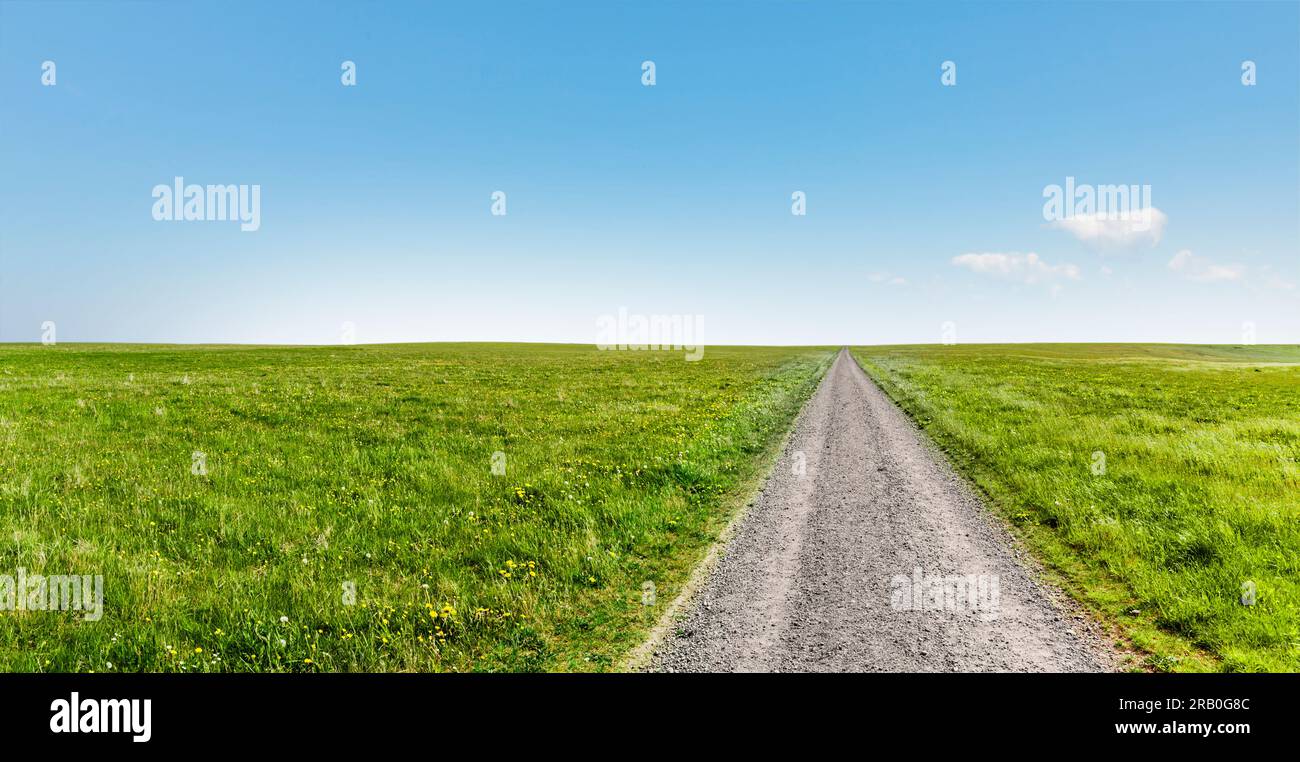 Der Weg zum Horizont Stockfoto