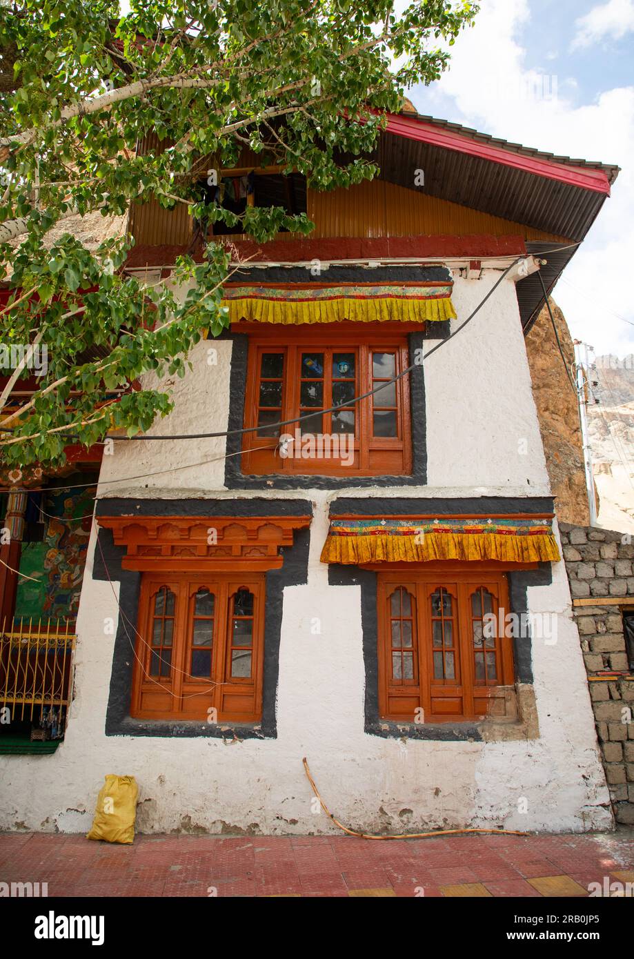 Mulbekh Gompa auf der Autobahn Srinagar-Leh, Ladakh, Kargil, Indien Stockfoto