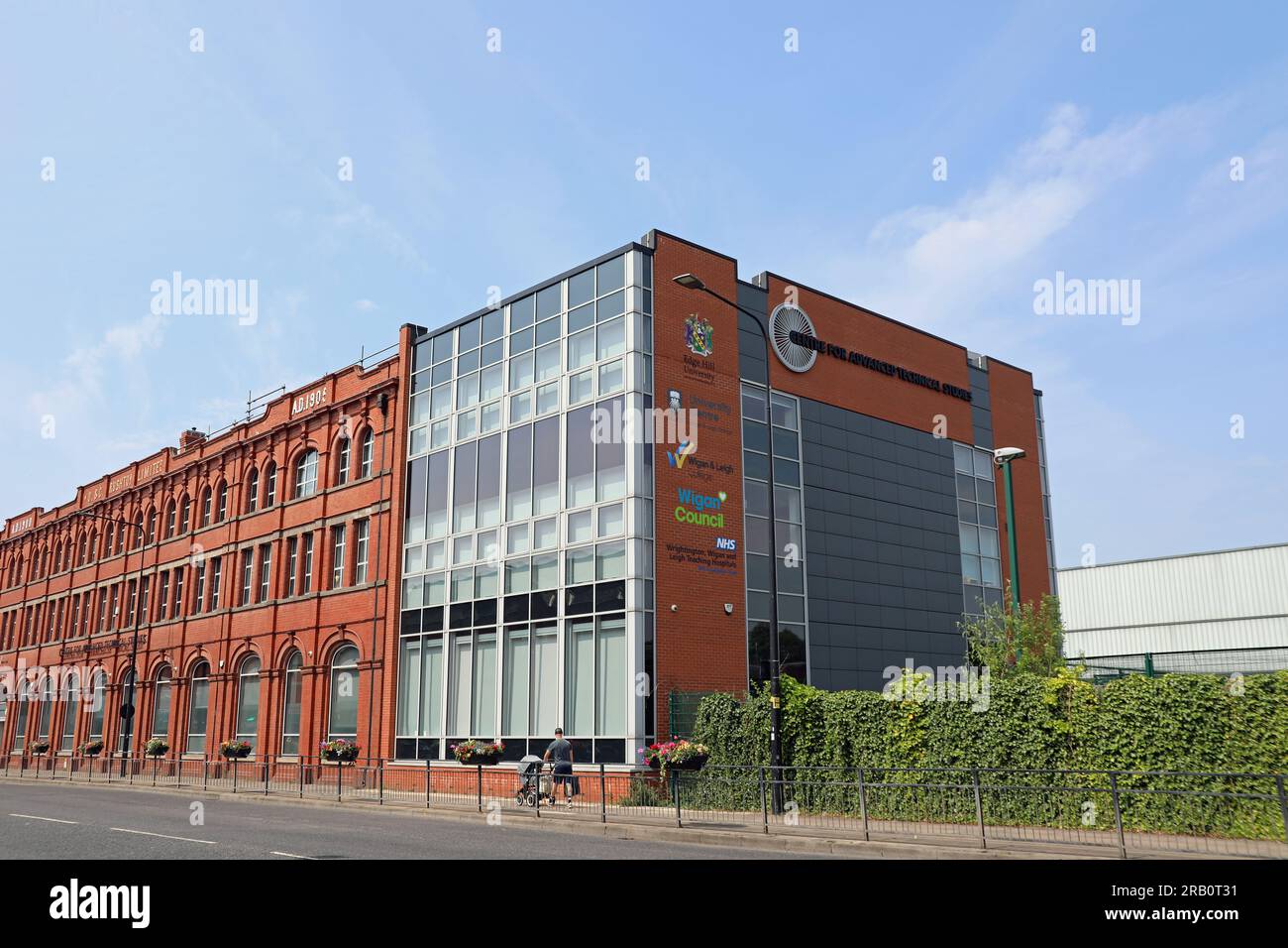 Centre for Advanced Technical Studies in einem ehemaligen Lagergebäude in Wigan Stockfoto