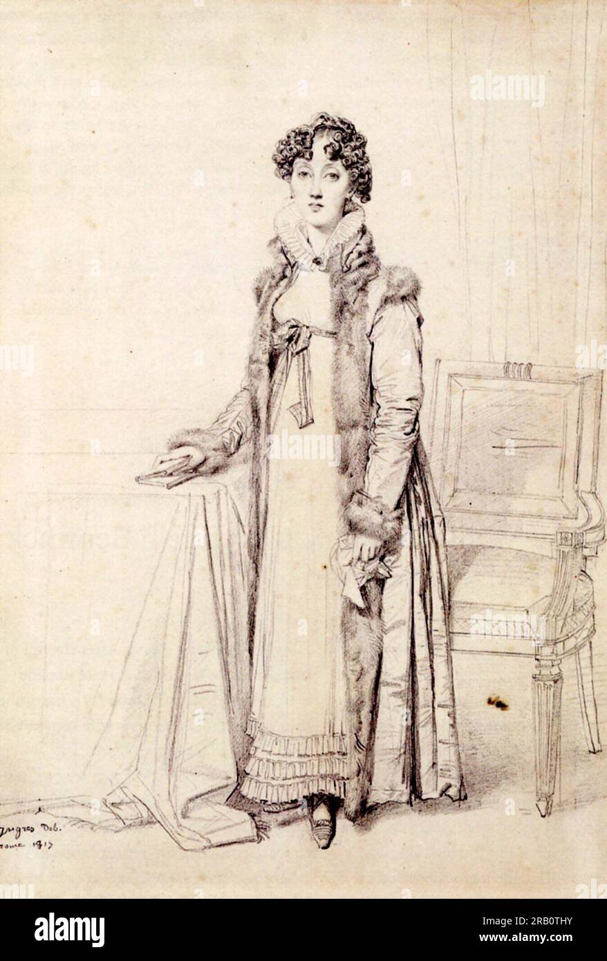 Lady William Henry Cavendish Bentinck, geboren Lady Mary Acheson 1815 von Jean Auguste Dominique Ingres Stockfoto