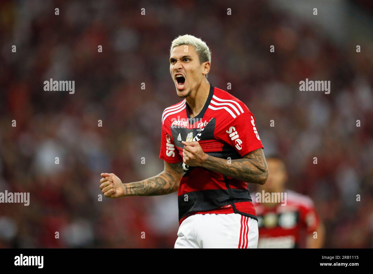 Rio de Janeiro ( RJ), 05/07/2023 - FLAMENGO X ATHLETICO-PR - Partida válida pela fase de Quartas jogo 1 da Copa do Brasil 2023 no Estádio Mário Filho Stockfoto