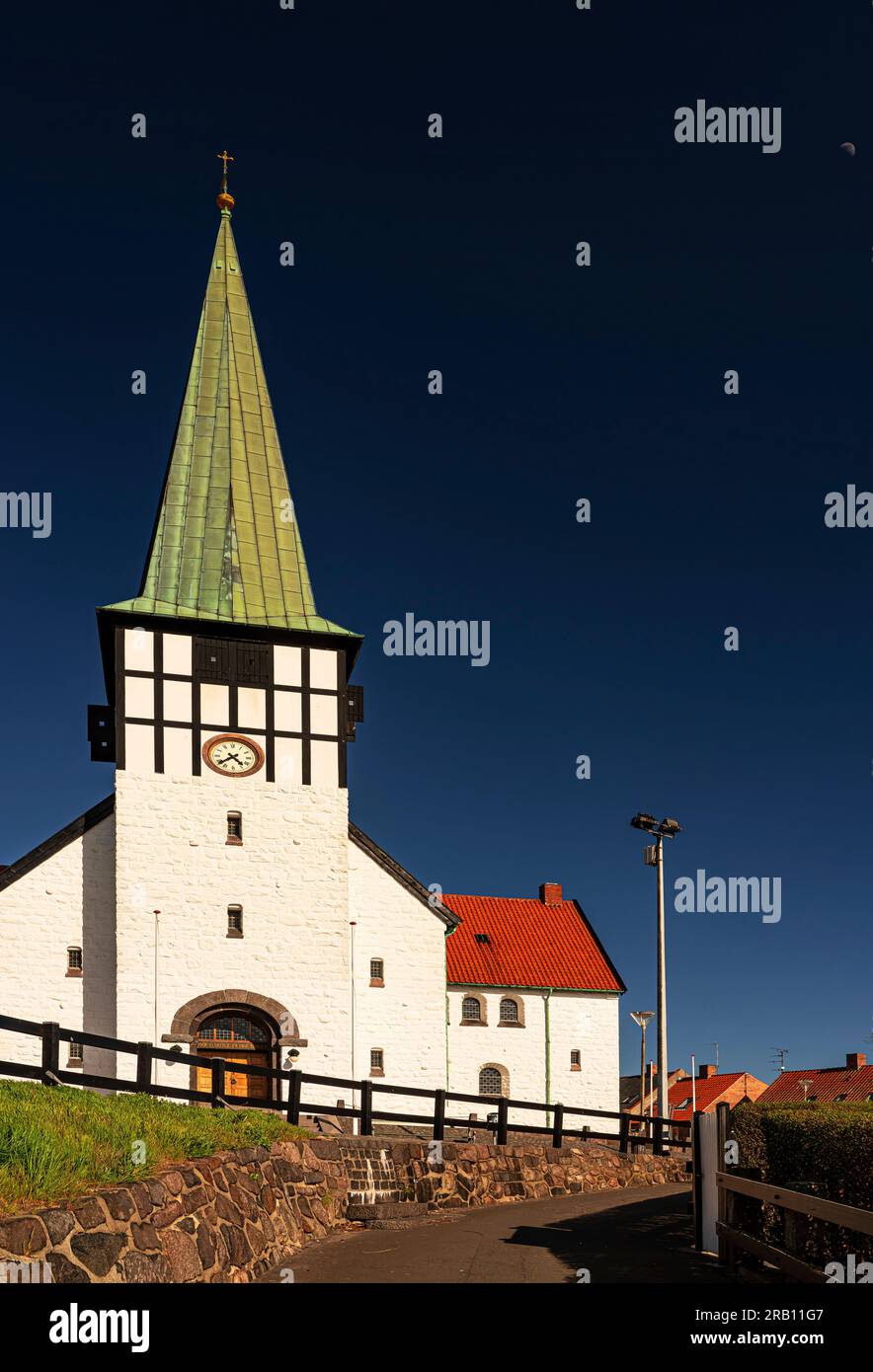 Kirche in Rønne, Insel Bornholm Stockfoto