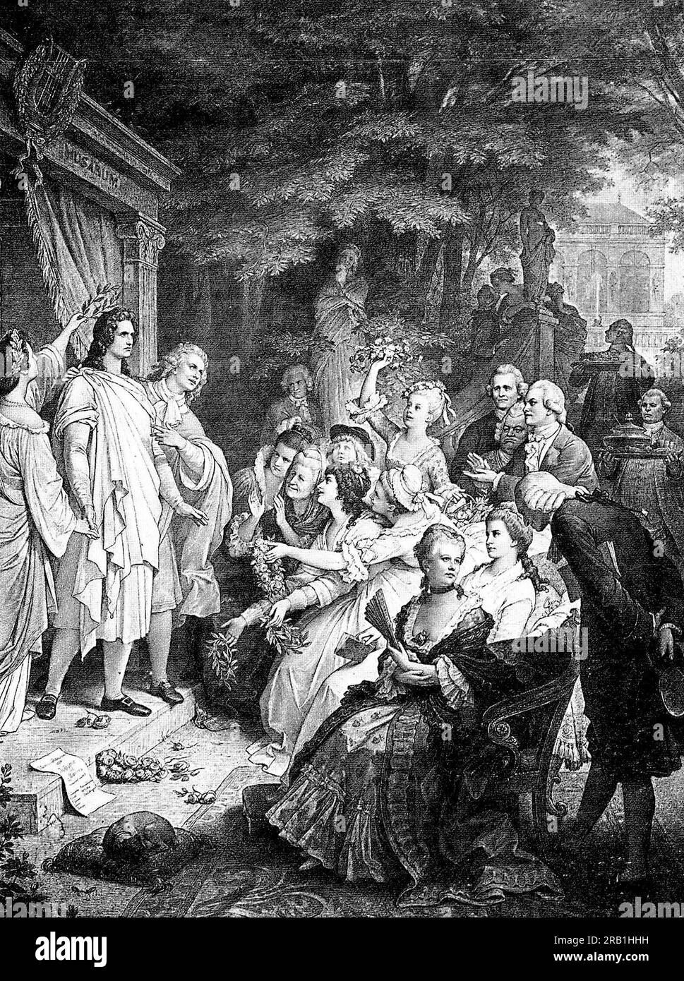 Zur Durchführung der Iphigenie in Tauris durch Wilhelm von Kaulbach Stockfoto