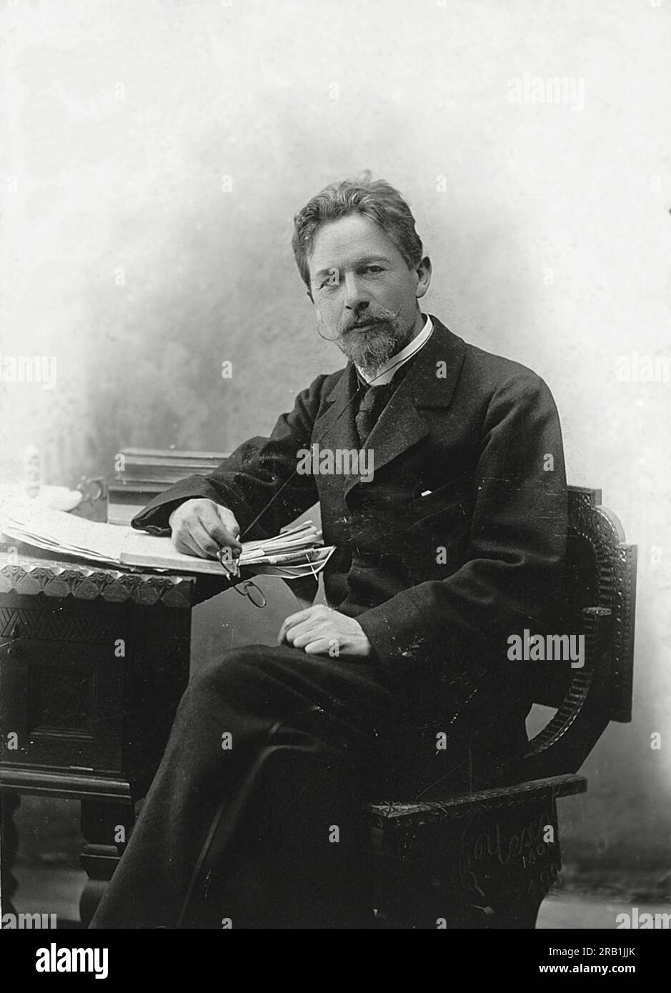 Anton Pawlowitsch Tschekhov (1860-1904), russischer Dramatiker und Kurzgeschichtenautor Stockfoto
