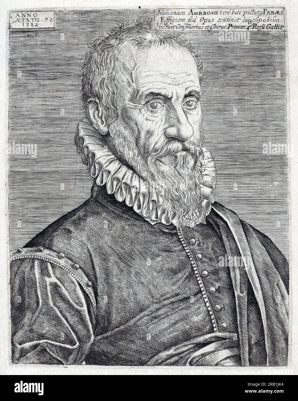 Ambroise Paré (1510-1590), französischer Friseurchirurg, der in dieser Rolle für Könige diente Stockfoto
