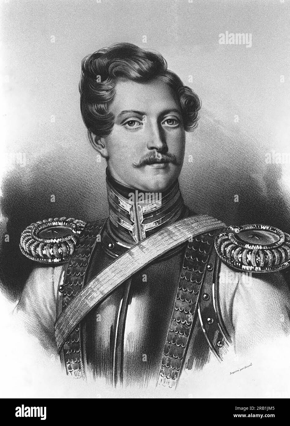Baron Georges-Charles de Heeckeren d'Anthès (1812-1895), französischer Offizier und Politiker. Stockfoto